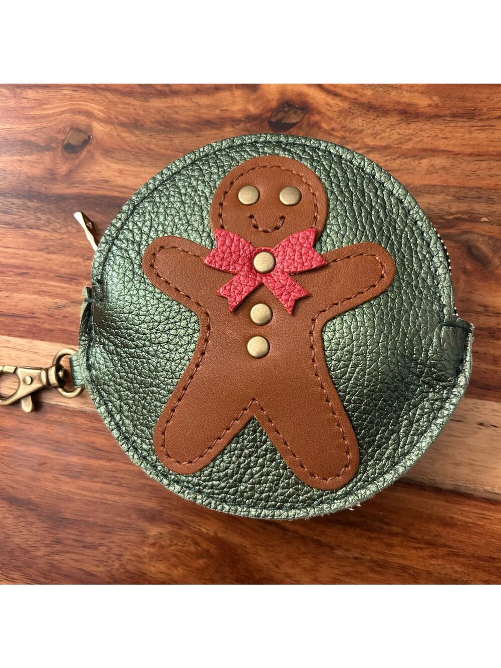 Portland Leather Holiday Pouch GINGERBREAD Keychain PLG Gordita NEW FAST SHIP